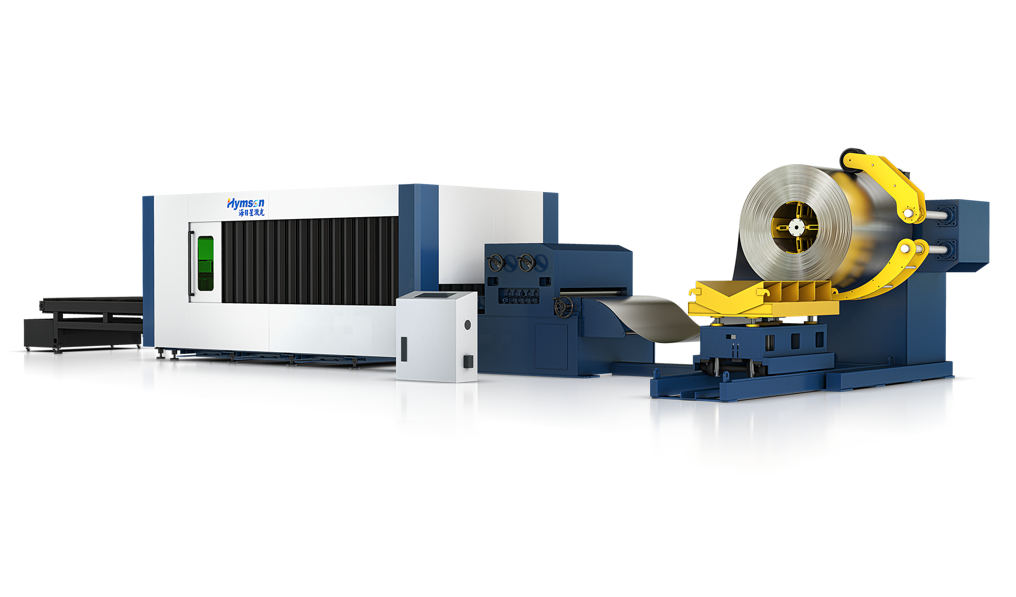 HF-TU series sheet metal laser cutting machine with uncoiling system
